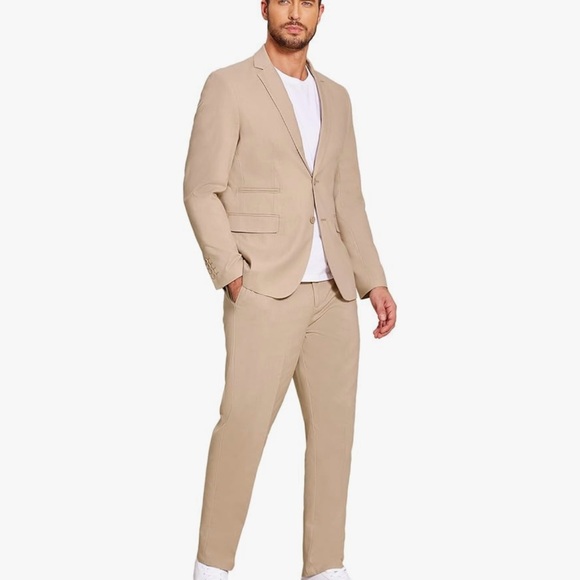 Classic Men's Beige Suit Set
